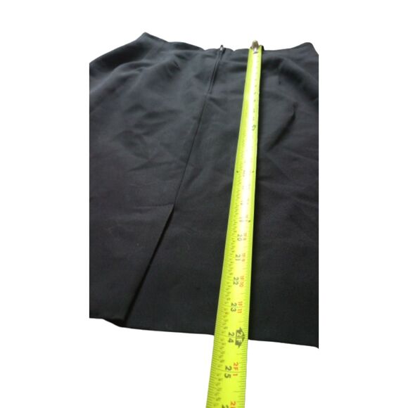 Miss Pendleton Women's Size 12 100%  Virgin Wool Black Mini Skirt-Vintage "80's" - Picture 4 of 6